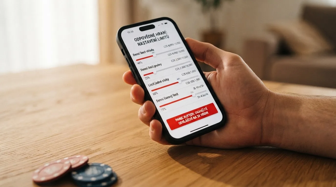 Úřední dokument Ministerstva financí ČR, razítko a text zákona o hazardních hrách — symbol licencovaného provozu